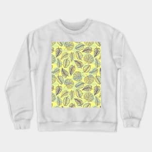 Leaf Line Art Crewneck Sweatshirt